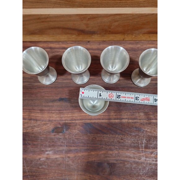 Lot of 5 International Small Pewter Goblets - Picture 4 of 7